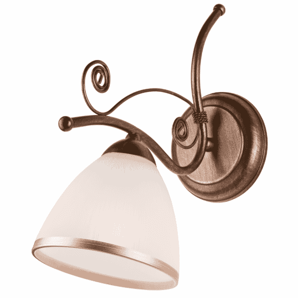 Vintažinio stiliaus sieninis šviestuvas Retro II, rudas