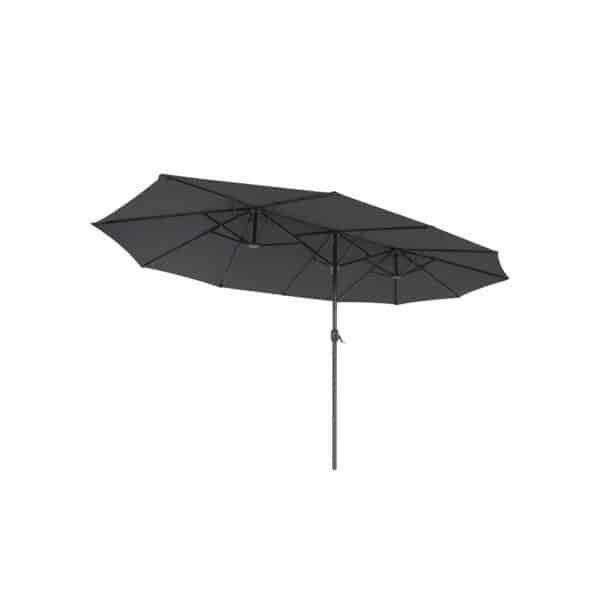 Didelis skėtis 460 x 270 cm, pilkos spalvos