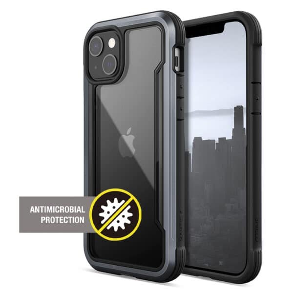 X-Doria Raptic Shield Pro – dėklas, skirtas iPhone 13 (antibakterinis) (juodas)