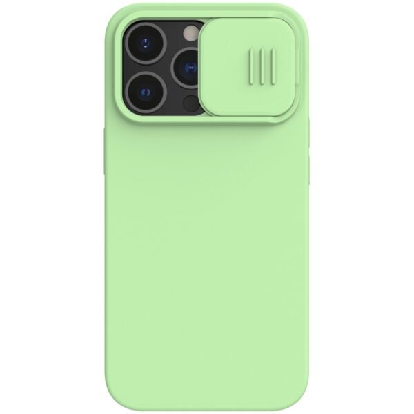 Nillkin CamShield Silky Magnetic – dėklas, skirtas Apple iPhone 13 Pro (mėlytinės spalvos)