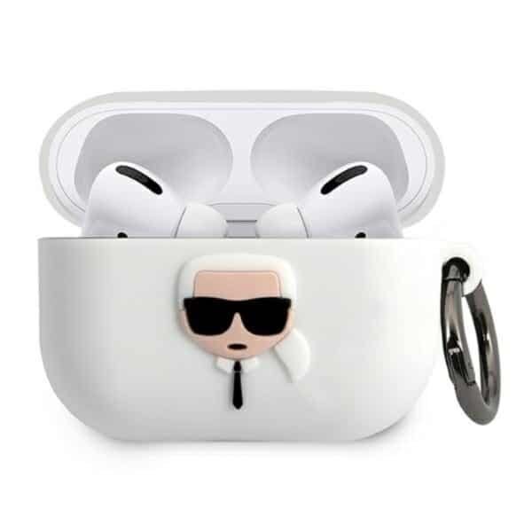 Karl Lagerfeld – „Apple Airpods Pro“ dėklas (baltas)
