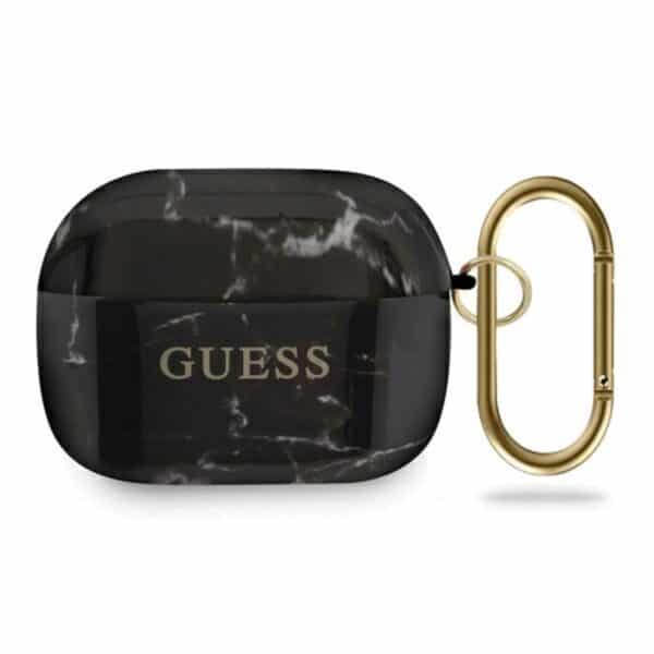 Guess Marble – „Airpods Pro“ dangtelis (juodas)