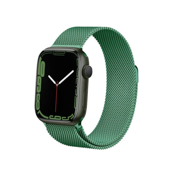 Crong Milano Steel, skirtas Apple Watch 38/40/41mm (smaragdo žalia)