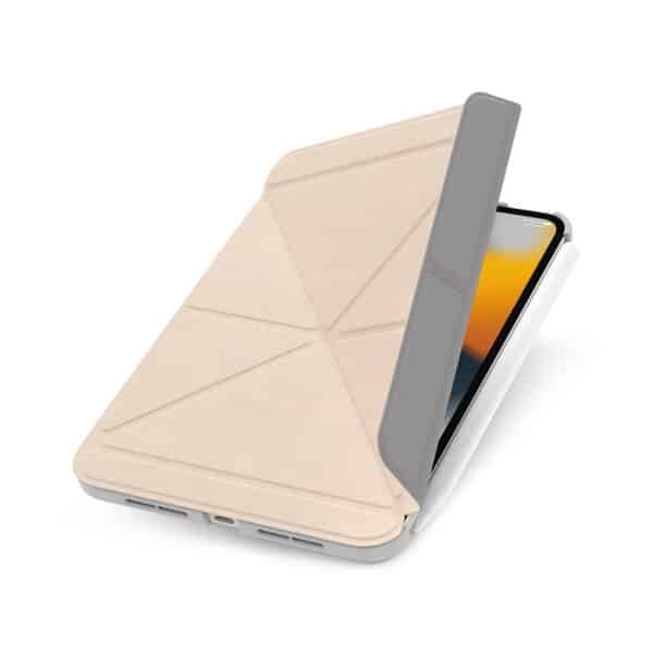 „Moshi VersaCover“ – „iPad mini 6“ origami dėklas (2021 m.) („Savanna Beige“)
