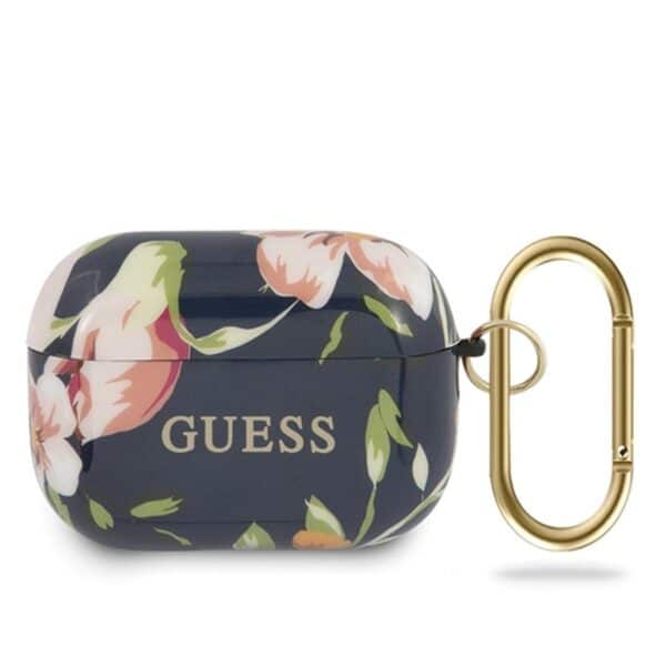 Guess Flower Collection N3 – Airpods Pro dėklas (mėlynas)