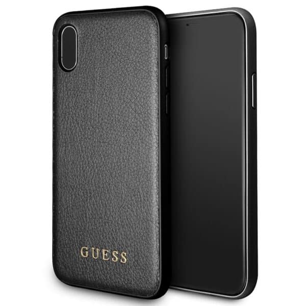 Guess Iridescent – dėklas, skirtas iPhone Xs / X (juodas)