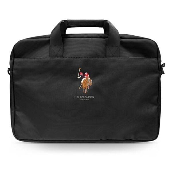 US „Polo Assn“ kompiuterio krepšys – nešiojamojo kompiuterio krepšys 15 colių (juodas)
