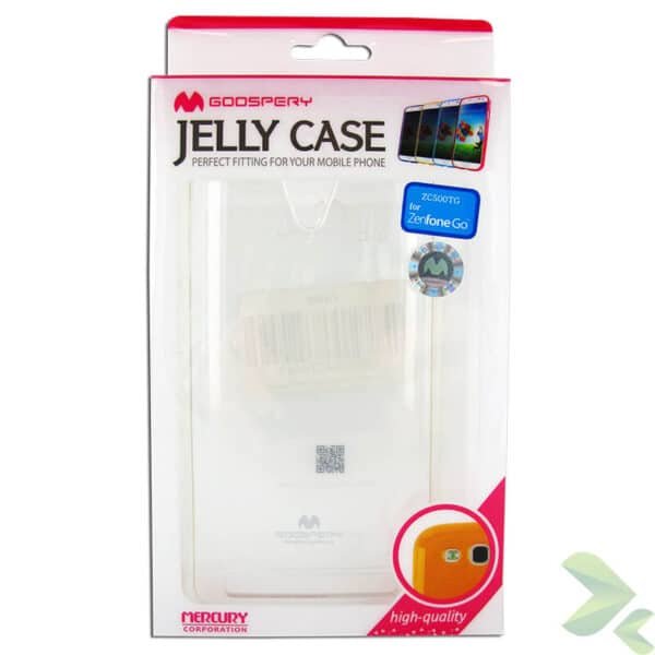 „Mercury Transparent Jelly“ – dėklas, skirtas „Asus Zenfone Go 5.0“ (skaidrus)