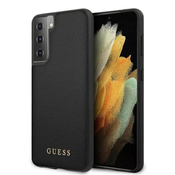 Guess Iridescent – dėklas, skirtas Samsung Galaxy S21+ (juodas)
