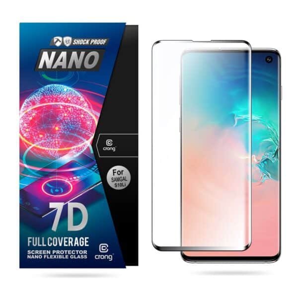 Crong 7D nano lankstus stiklas – pilnai dengianti hibridinė ekrano apsauga 9H Samsung Galaxy A71/ A81 / A91 / S10 LITE / NOTE10 LITE