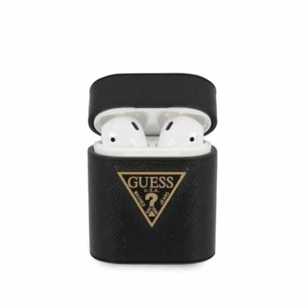 Guess Saffiano – Case Airpods (juoda)