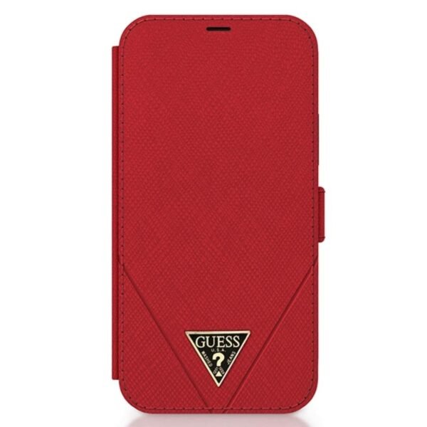 Guess Booktype Saffiano V – iPhone 12 mini dėklas (raudonas)