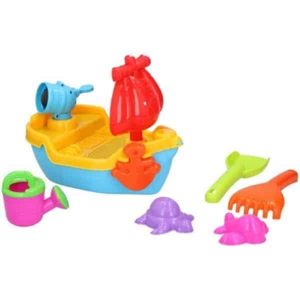 Tornado Toys - Smėlio dėžės žaislų rinkinys 10 vnt. Laivas