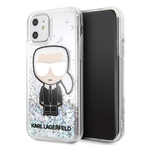 Karl Lagerfeld Glitter Iridescent Iconic – iPhone 11 dėklas