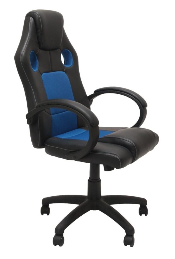 Biuro kėdė Enzo, juoda/mėlyna