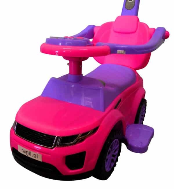 Paspiriamas vaikiškas automobilis Ride-on J4, rožinis