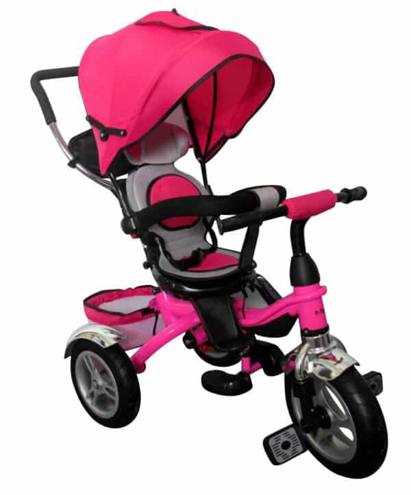 Vaikiškas triratis balansinis dviratis T3, rožinis
