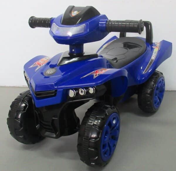 Paspiriamas vaikiškas automobilis Quad J5, mėlynas