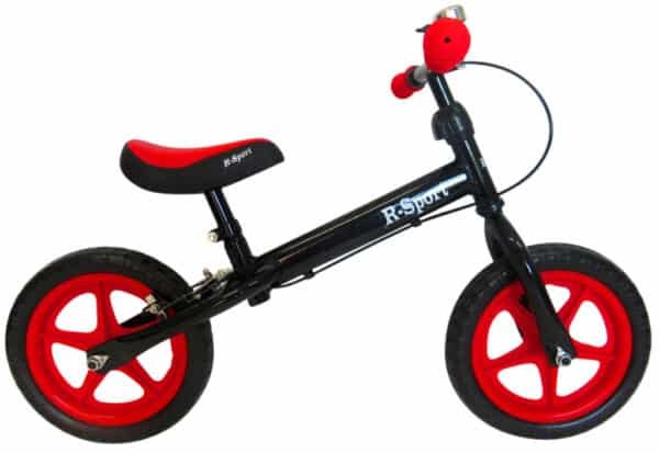 Balansinis dviratis R4 su EVA ratais, raudonas/juodas