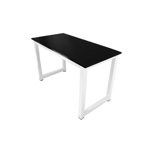 Rašomasis stalas su metalinėmis kojelėmis Loft, juodos/baltos spalvos