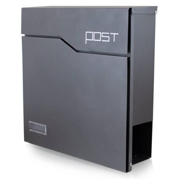 Moderni pašto dėžutė, tamsiai pilka