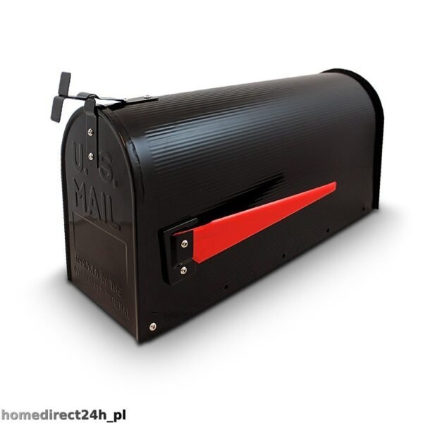 JAV stiliaus pašto dėžutė, juodos spalvos